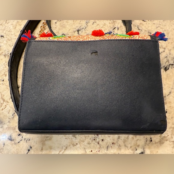 Tory Burch GUC Multicolor Embroidered & Leather Crossbody - Picture 4 of 16